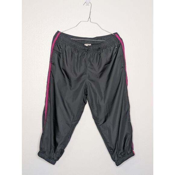 Danskin Now Women's Black with Neon Stripe Windbreaker Pants Size Medium - Picture 1 of 7